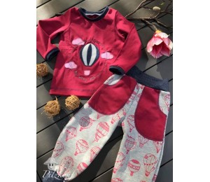 Stickserie - Ballon Liebe Fransenappli